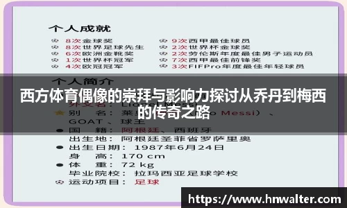 西方体育偶像的崇拜与影响力探讨从乔丹到梅西的传奇之路
